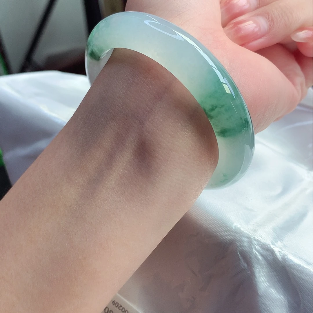 翡翠手镯未镶嵌天然A货翡翠54/55