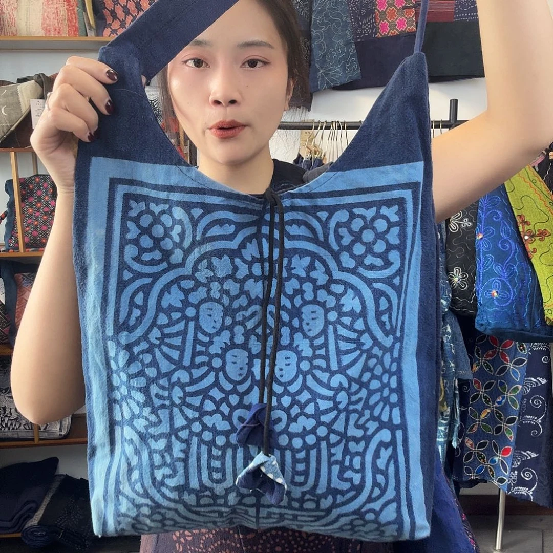 棉无填充物妤然服饰土布包