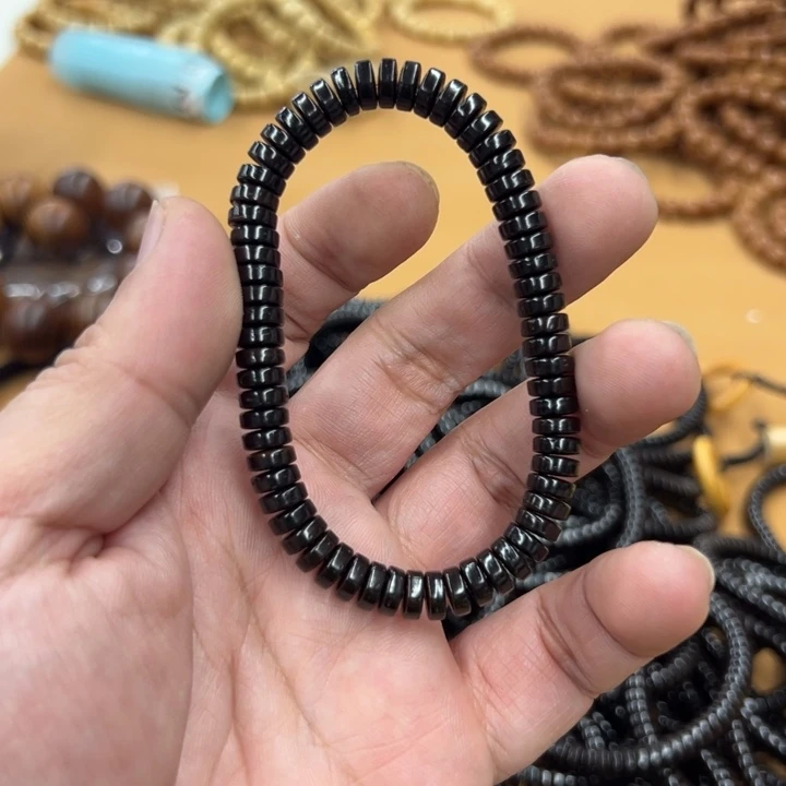 白玉菩提手串黑色5062