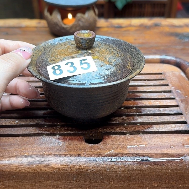 纯手工制作粗陶茶具