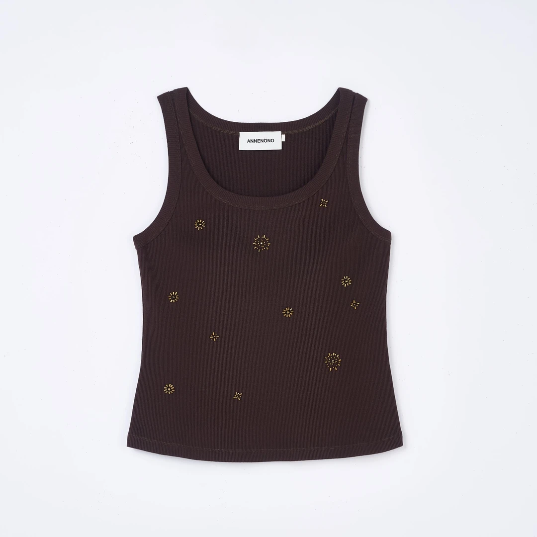 ANNENONO   25秋季新品INS风性感风内搭时尚背心吊带静奢风