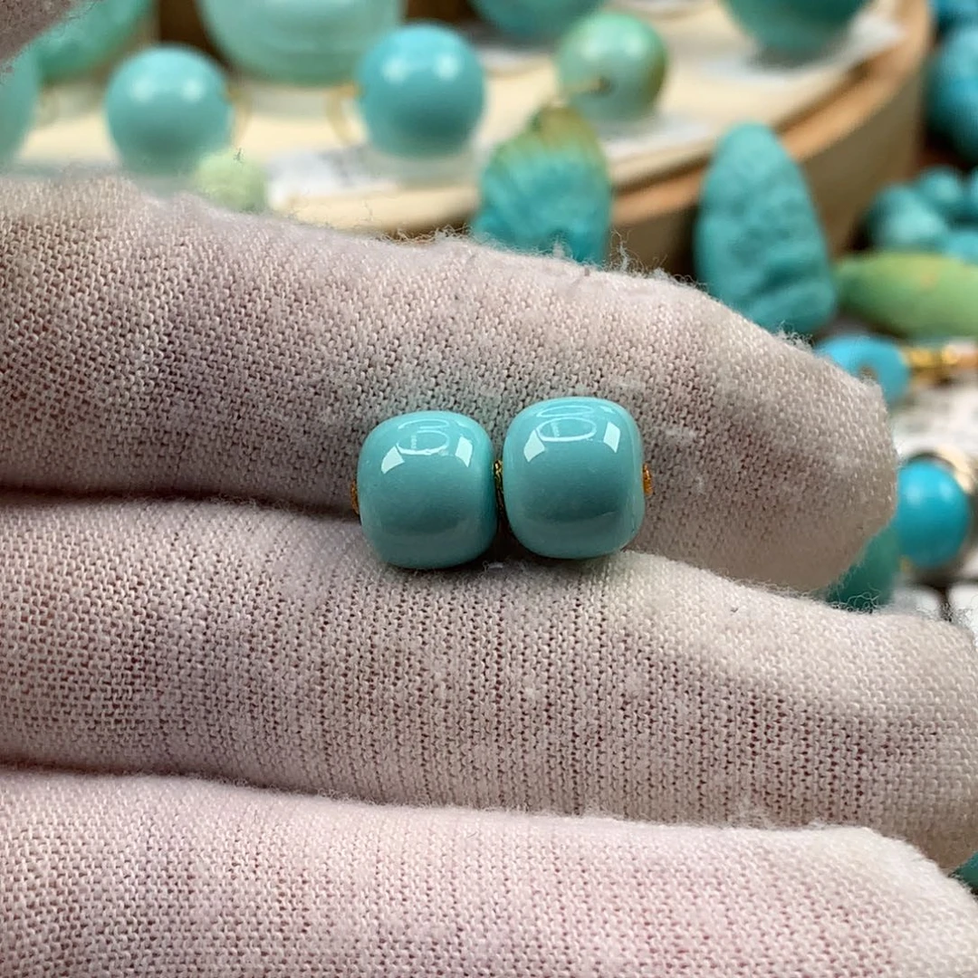 绿松石未镶嵌珠宝奇石9.2mm