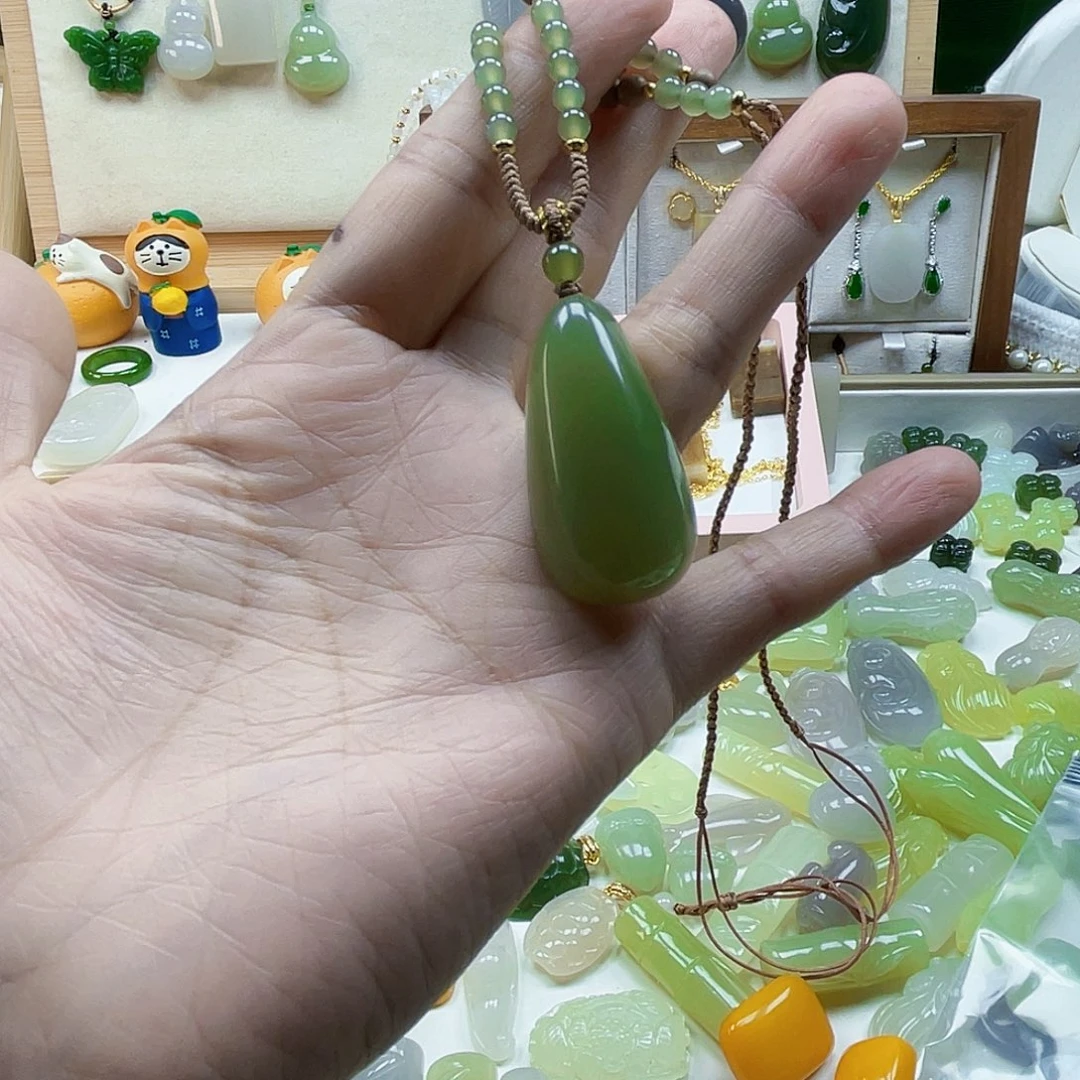 棒***哒和田玉未镶嵌吊坠(不含链)