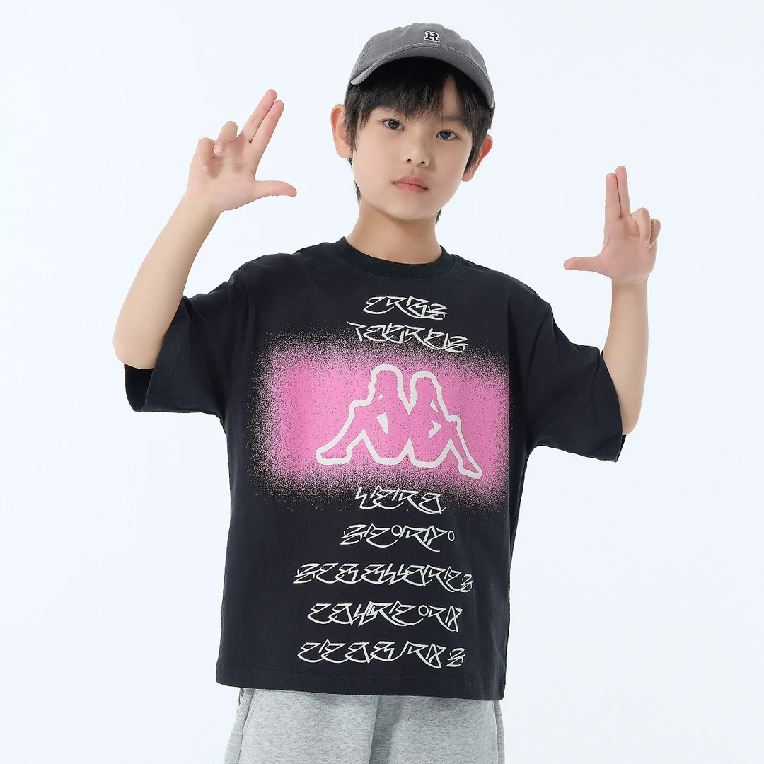 卡帕中大童夏季短袖