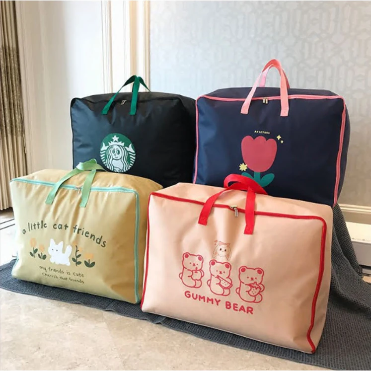 被子收纳袋子搬家打包袋大容量棉被衣物整理袋手提行李旅行袋防潮