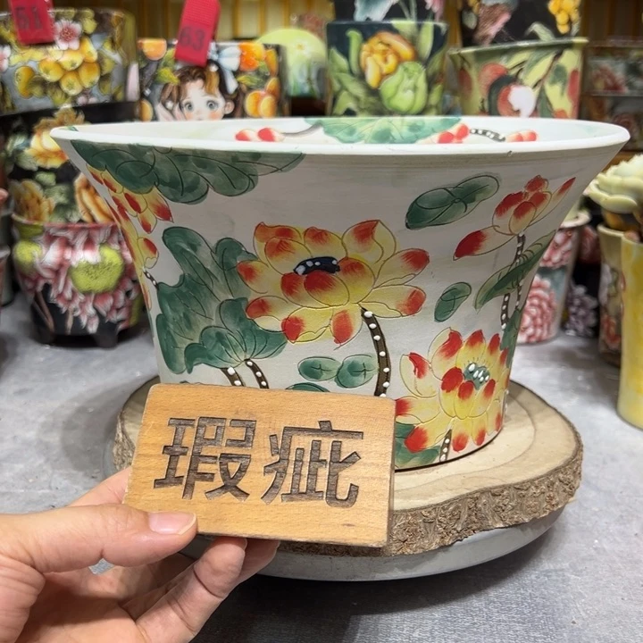 景德镇红陶精品手绘陶瓷