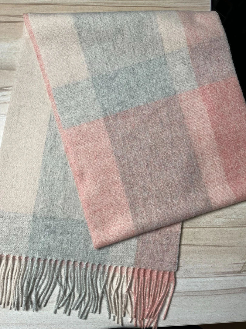 【羊绒羊毛】内蒙古安其拉时尚百搭保暖合并款围巾