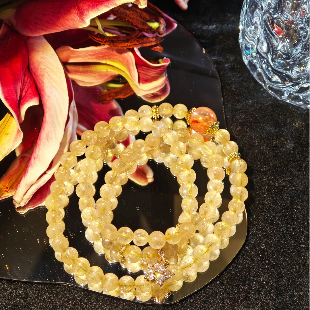 《财满盈》·发晶多圈手链