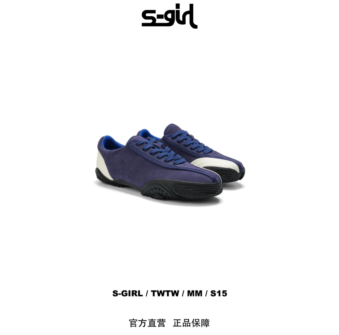 SGIRL TWTW【E511-3】新款拼色阿甘鞋女平底百搭休闲显瘦德训鞋