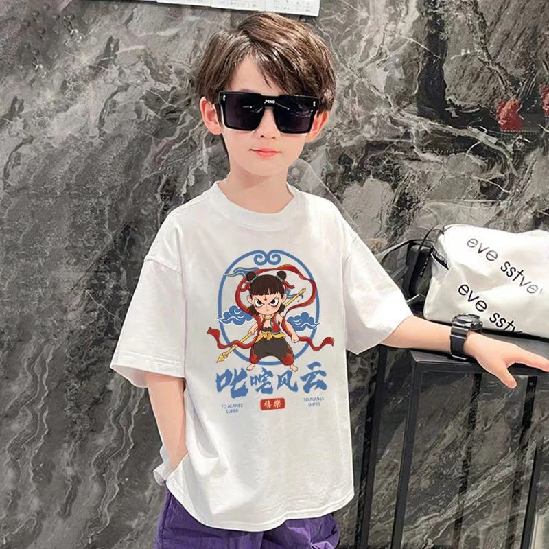 (新哪吒短袖)亲子棉男女童体恤