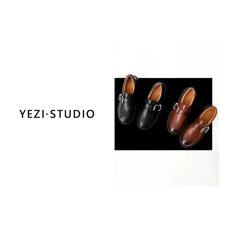 【伊-顿-庄-园】英伦风做旧擦色水洗头层牛皮鞋24451149-12/18