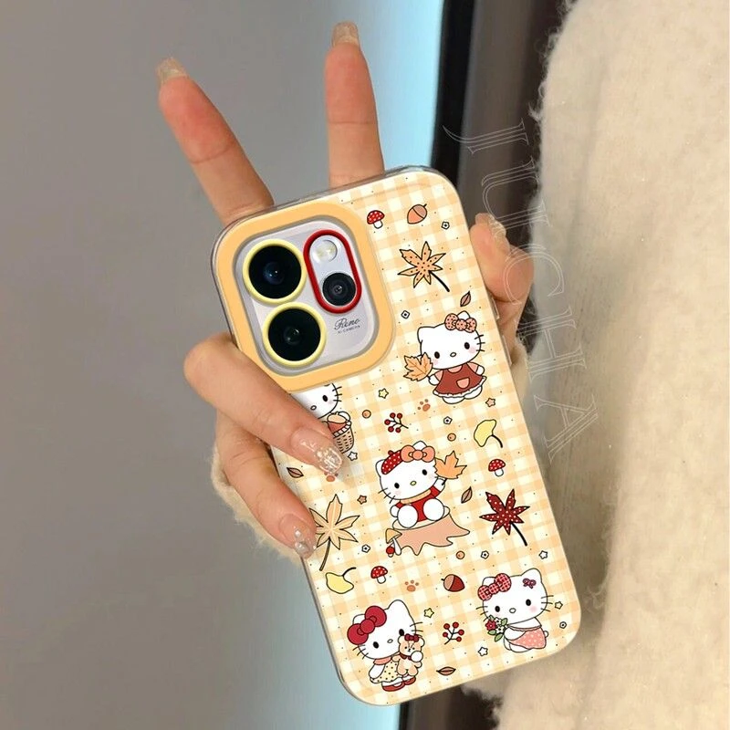 秋游凯蒂猫适用opporeno15pro手机壳硅胶OPPOreno14卡通13设计感