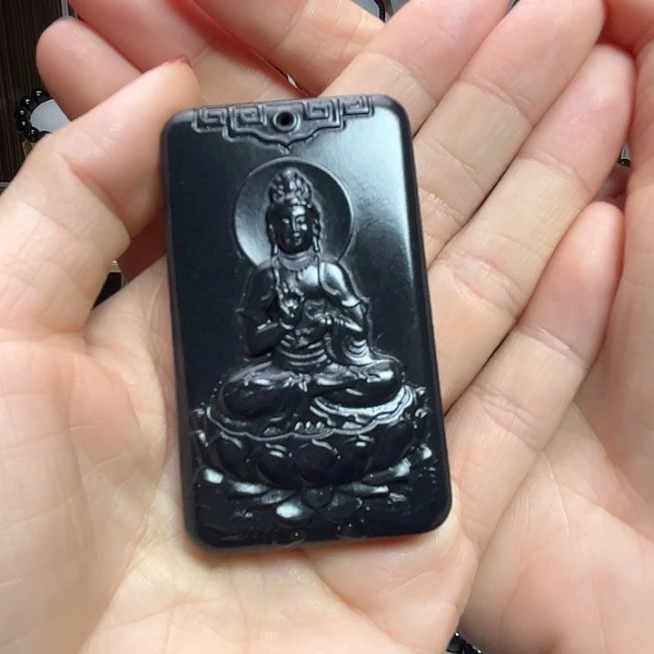 和田玉未镶嵌颈饰观音牌