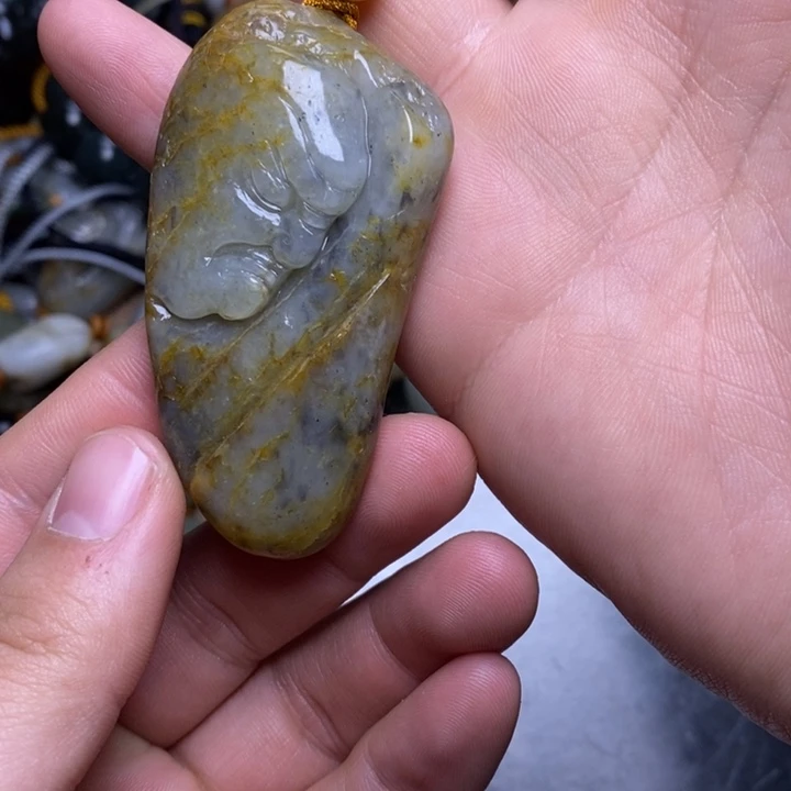 和田玉未镶嵌挂件