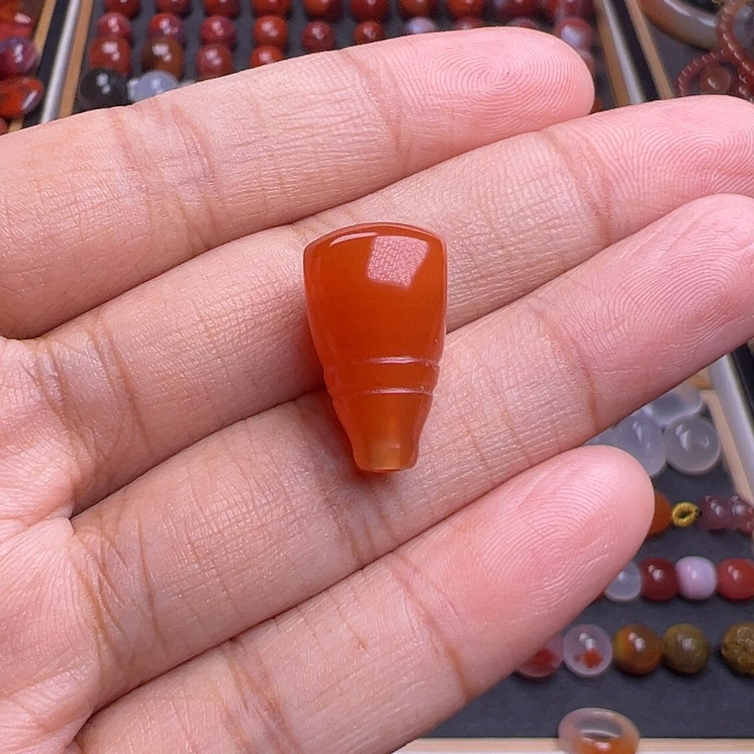 南红玛瑙未镶嵌珠宝奇石三通11.2mmm