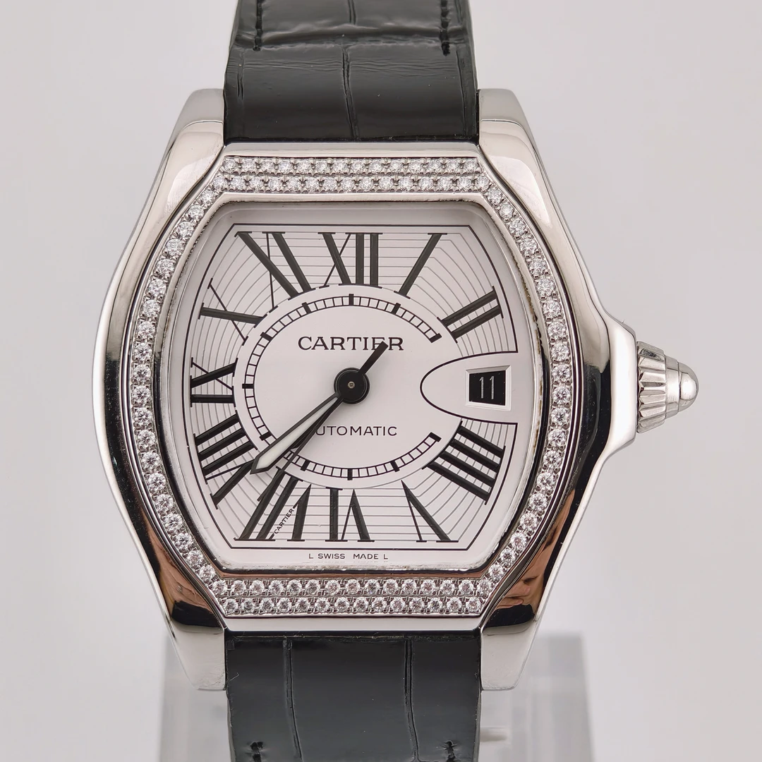 90新 Cartier/卡地亚 跑车系列/45*38mm/后镶钻/自动机械男表