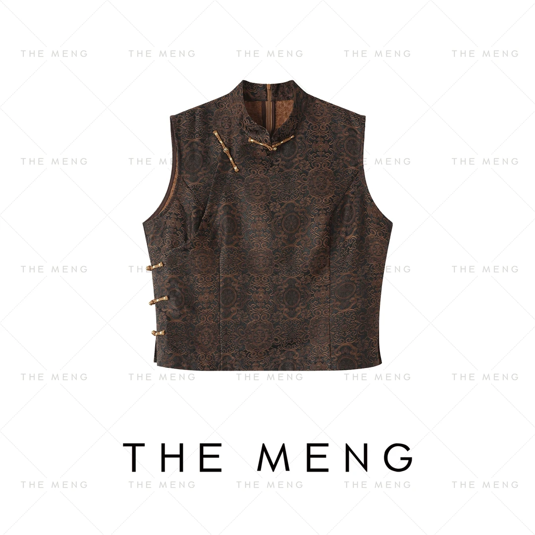 THE MENG【诗集】复古优雅通勤显瘦背心马夹#M252J0605