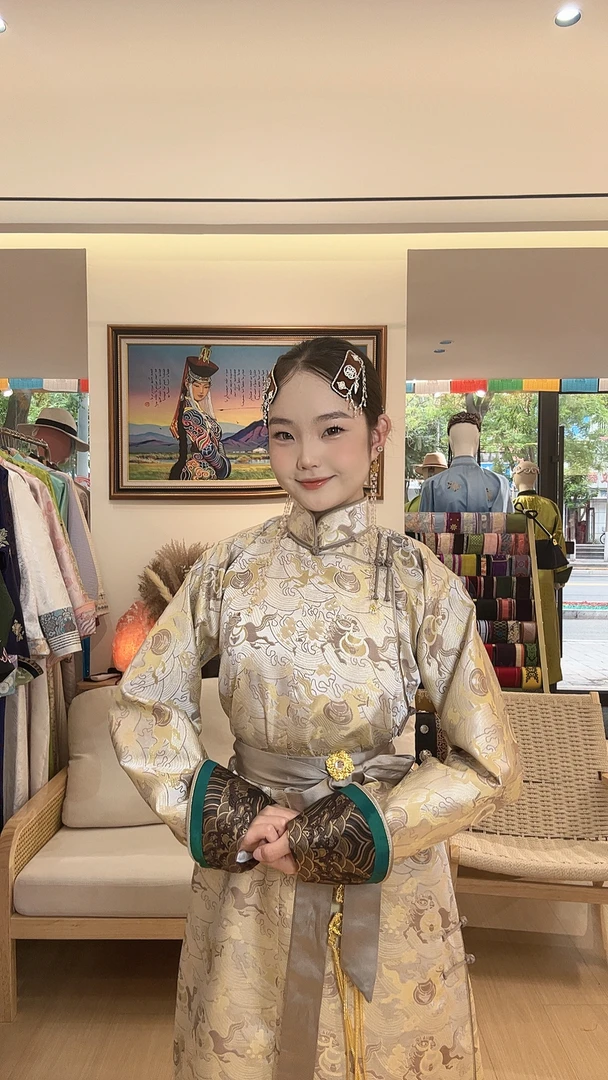 女款经典四季款民族风袍子传统袍子