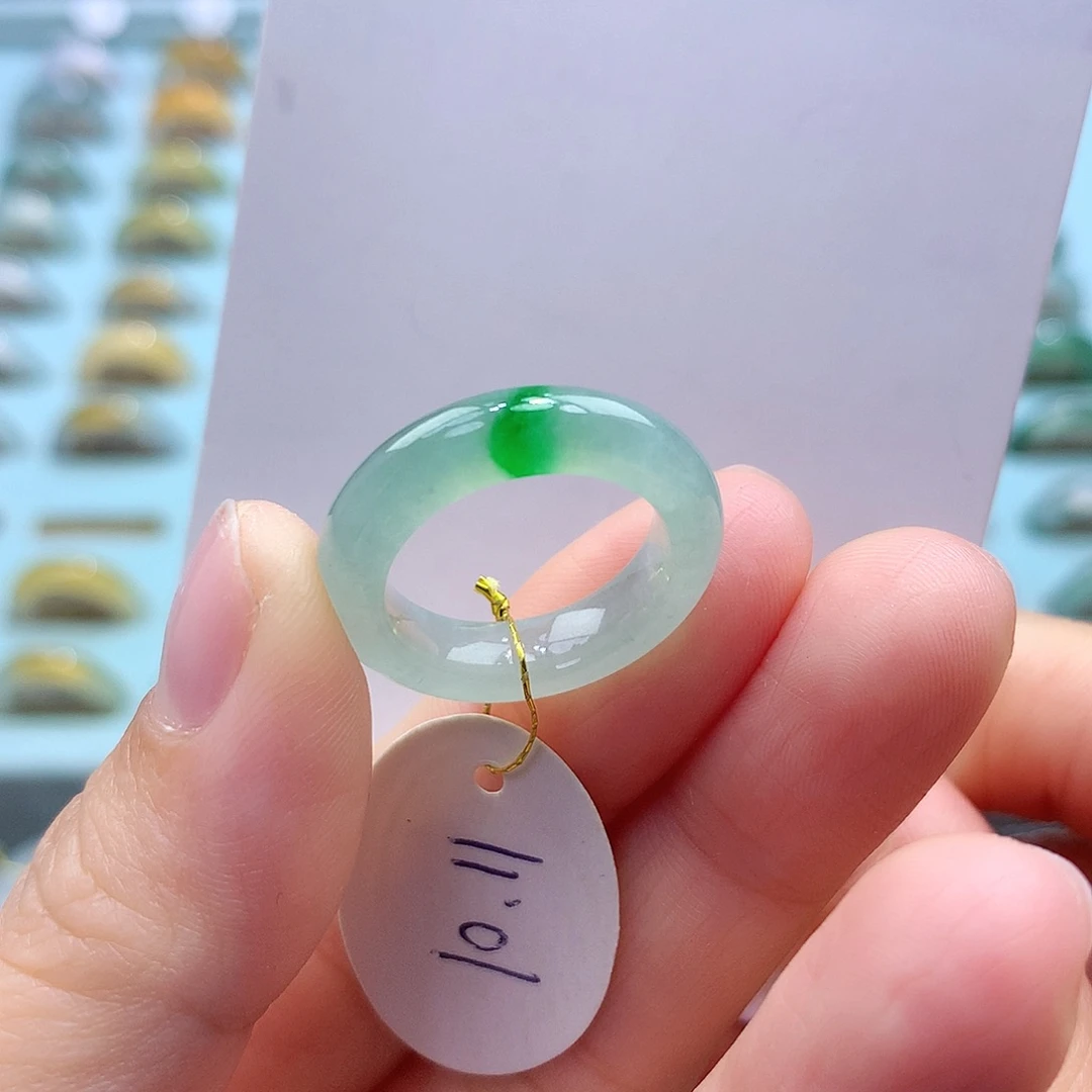 未镶嵌戒指翡翠11圈