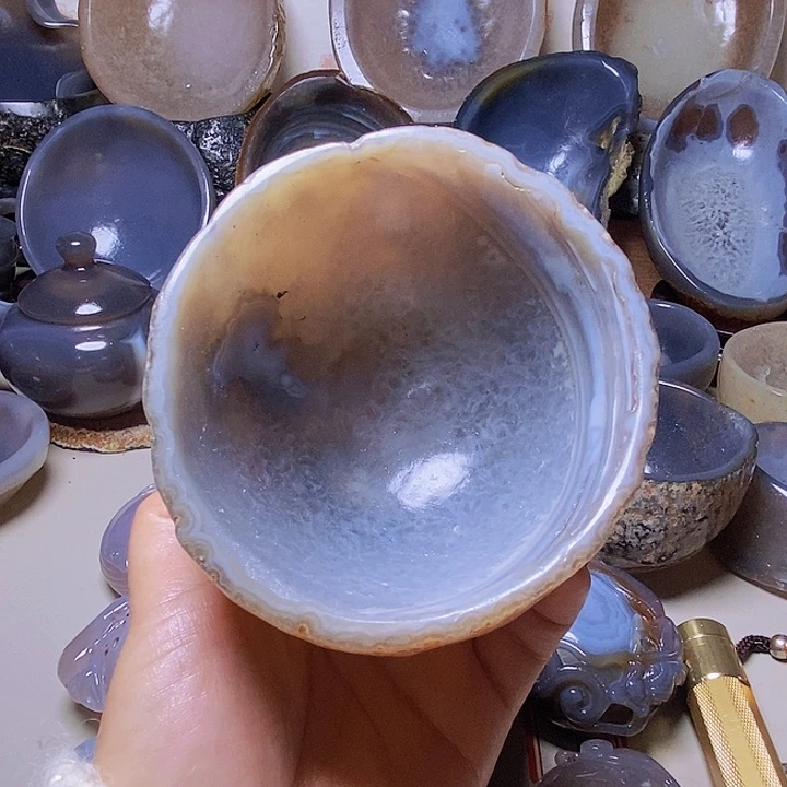 清***潭玛瑙/玉髓未镶嵌，