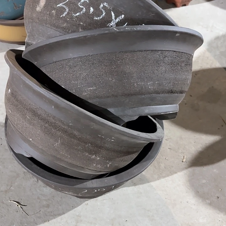 紫砂花盆100-4。 35.5-15