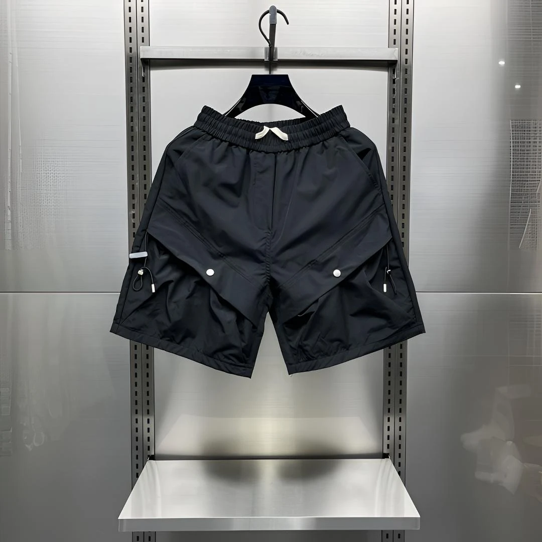 时尚工装风运动风微弹薄款夏季短裤速干潮流修身男士裤子弹力透气