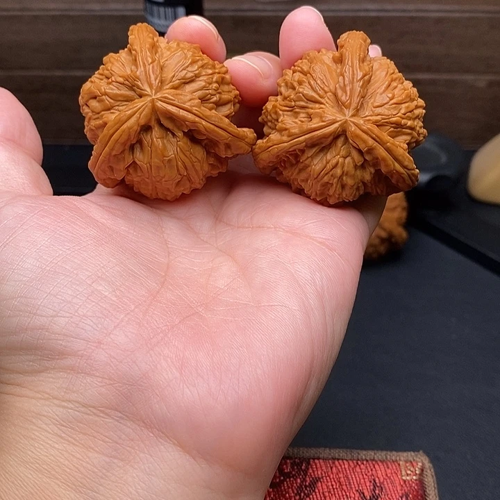 小***鱼把件文玩核桃白奔