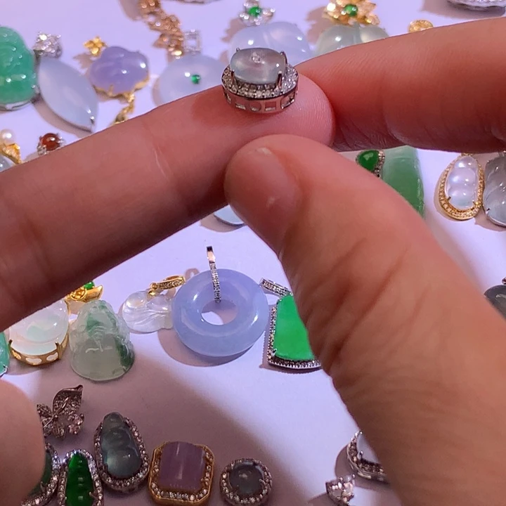 翡翠未镶嵌挂件11111