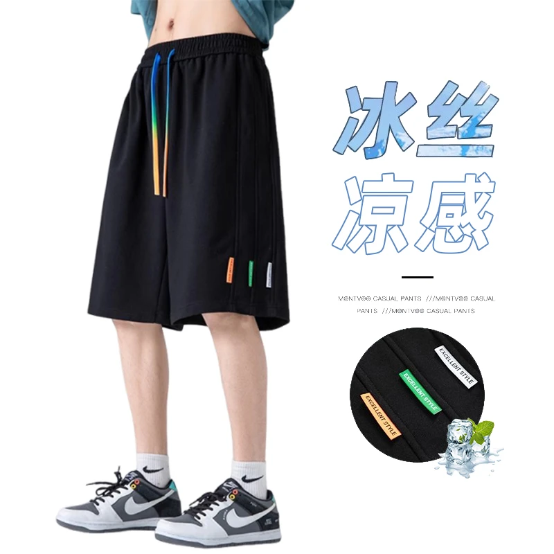 呼吸棉短裤夏季男休闲裤美式潮牌外穿百搭直筒五分裤运动裤男 605