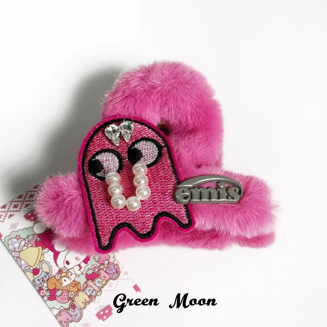 【梅子雪季】甜酷辣妹粉色可爱抓夹原创甜妹A067