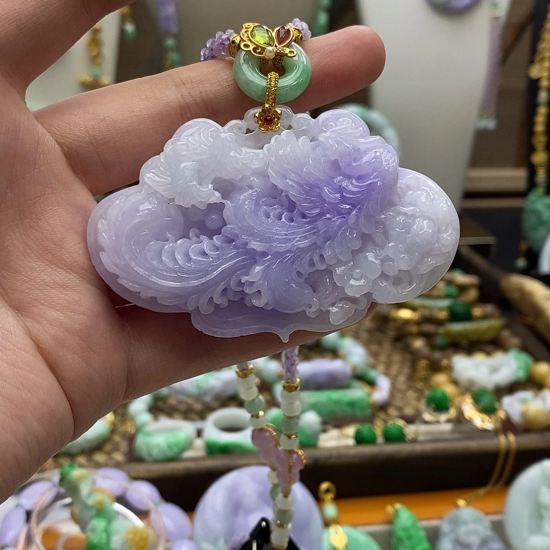 翡翠未镶嵌颈饰吊坠