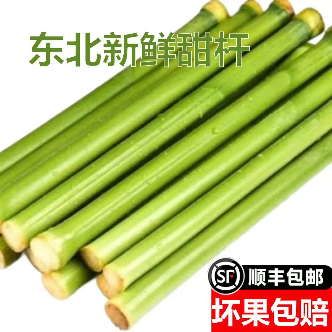 顺丰冷链东北甜杆新鲜正宗新鲜甜杆甘蔗