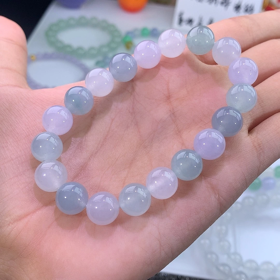 未镶嵌手链翡翠翡翠冰种马卡龙手串