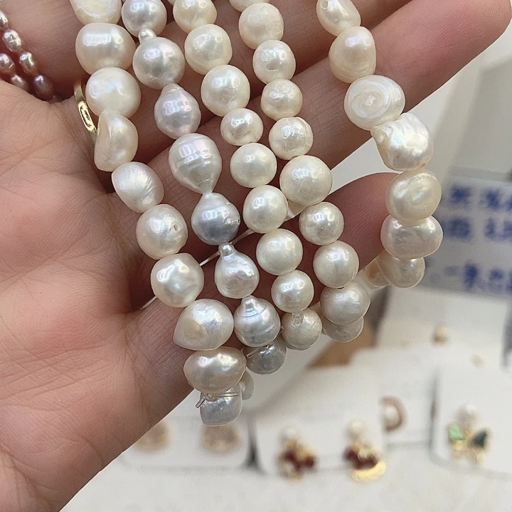 颈饰淡水珍珠钛钢