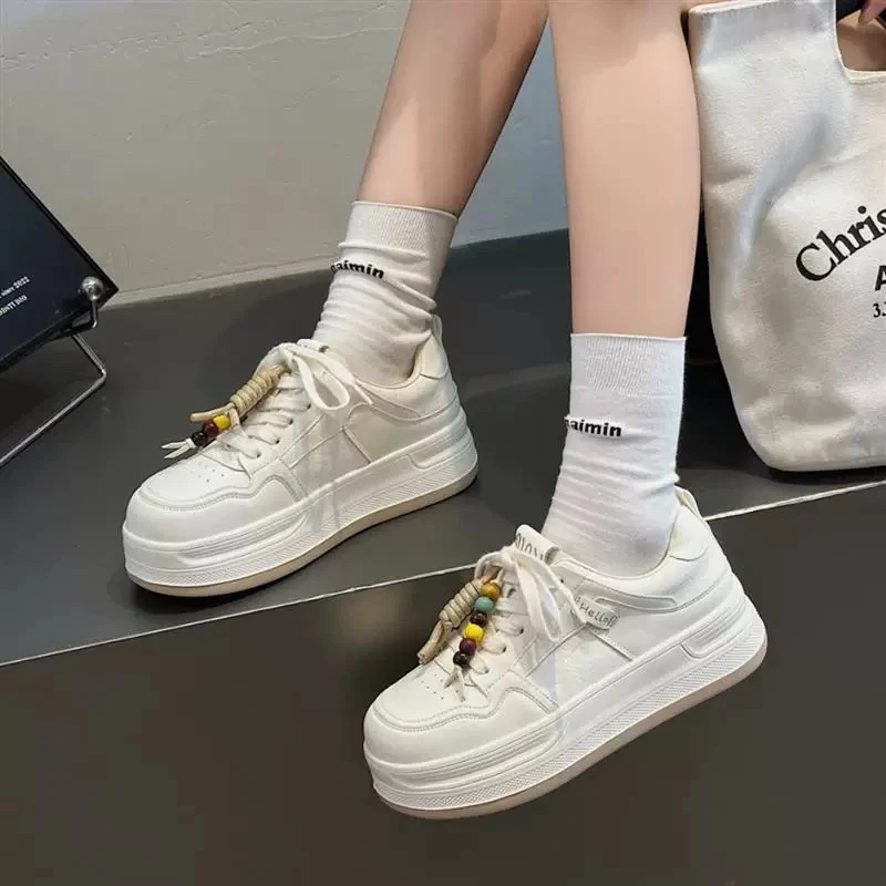 优选百搭皮革拼接ins少女休闲鞋 955