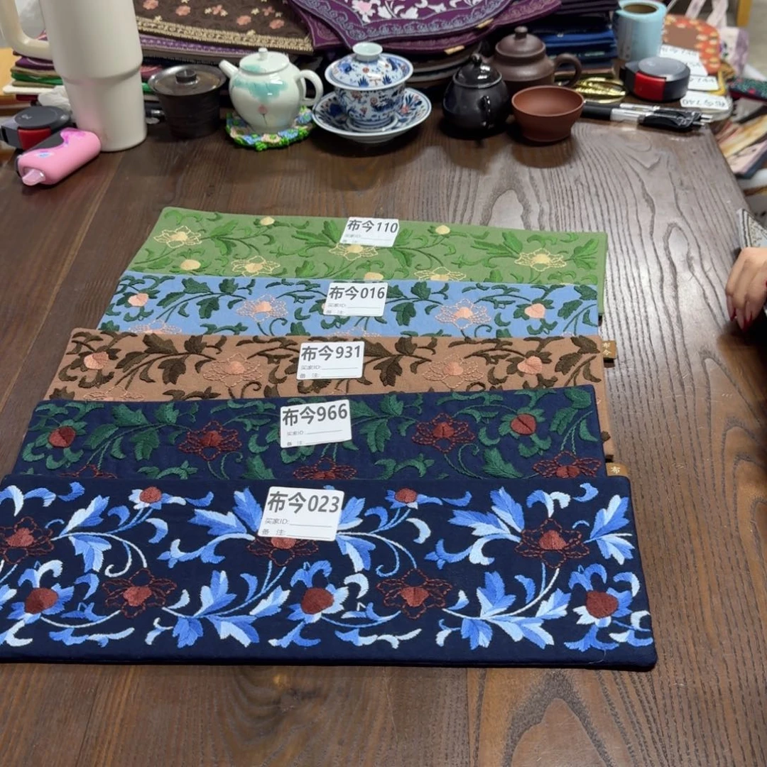 刺绣46号链接，966一张，缠枝莲长条