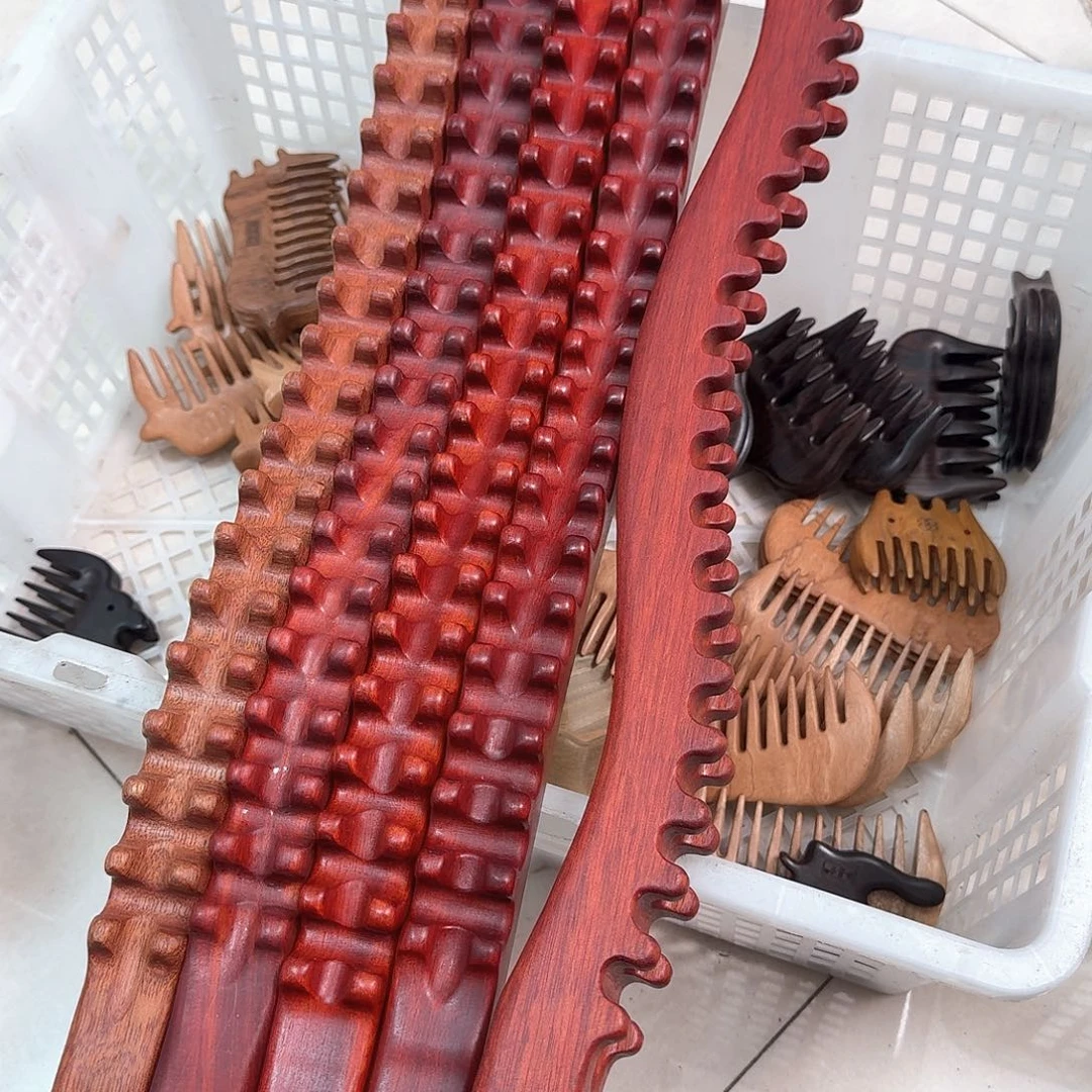 红檀木64厘米放松工具瑕疵