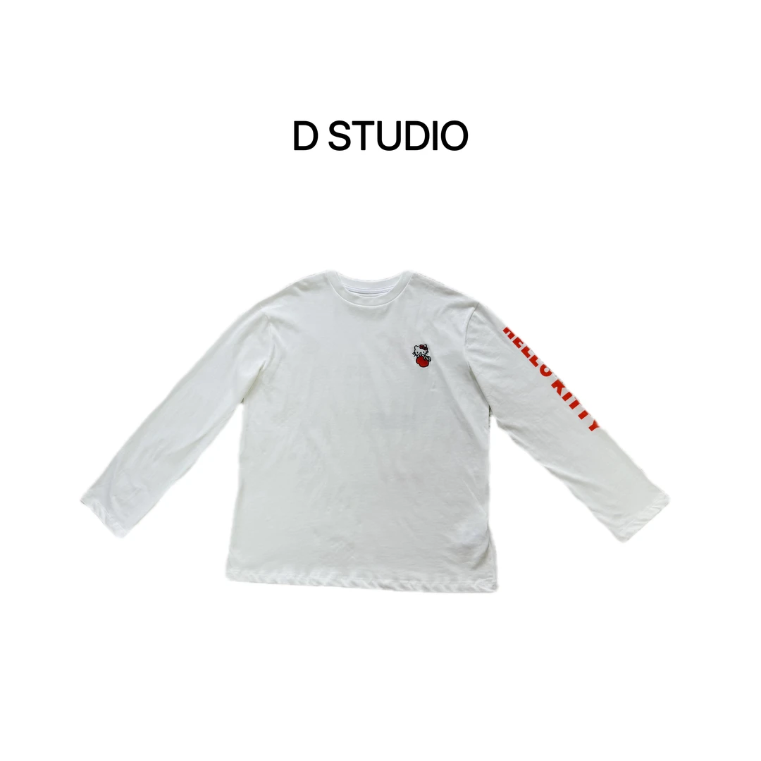 D STUDIO kitty印花长袖T恤 D2748