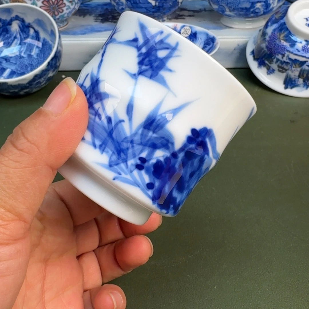 陶景德镇纯手绘茶具圆圆236