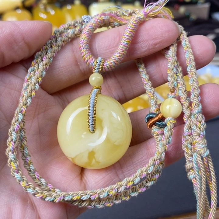 未镶嵌琥珀裸石平安扣