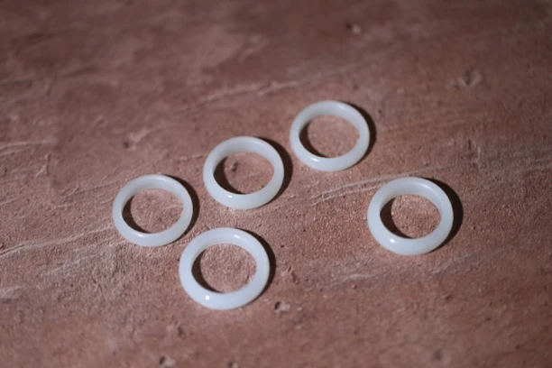 和田玉 羊脂白玉 指环17.5—20