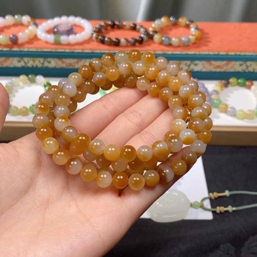 【闪购商品】未镶嵌手链和田玉（糖玉）肖****n