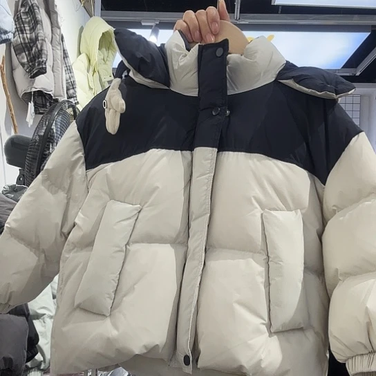 羽绒服尺码130码米色