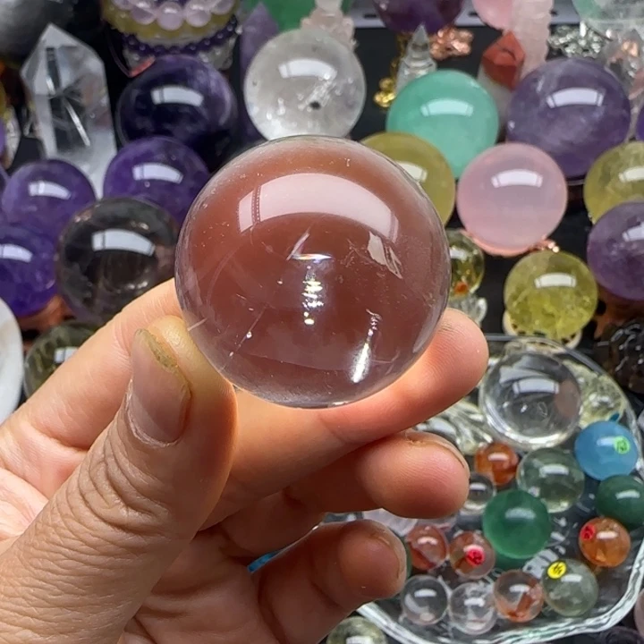 未镶嵌珠宝半成品水晶3.35厘米