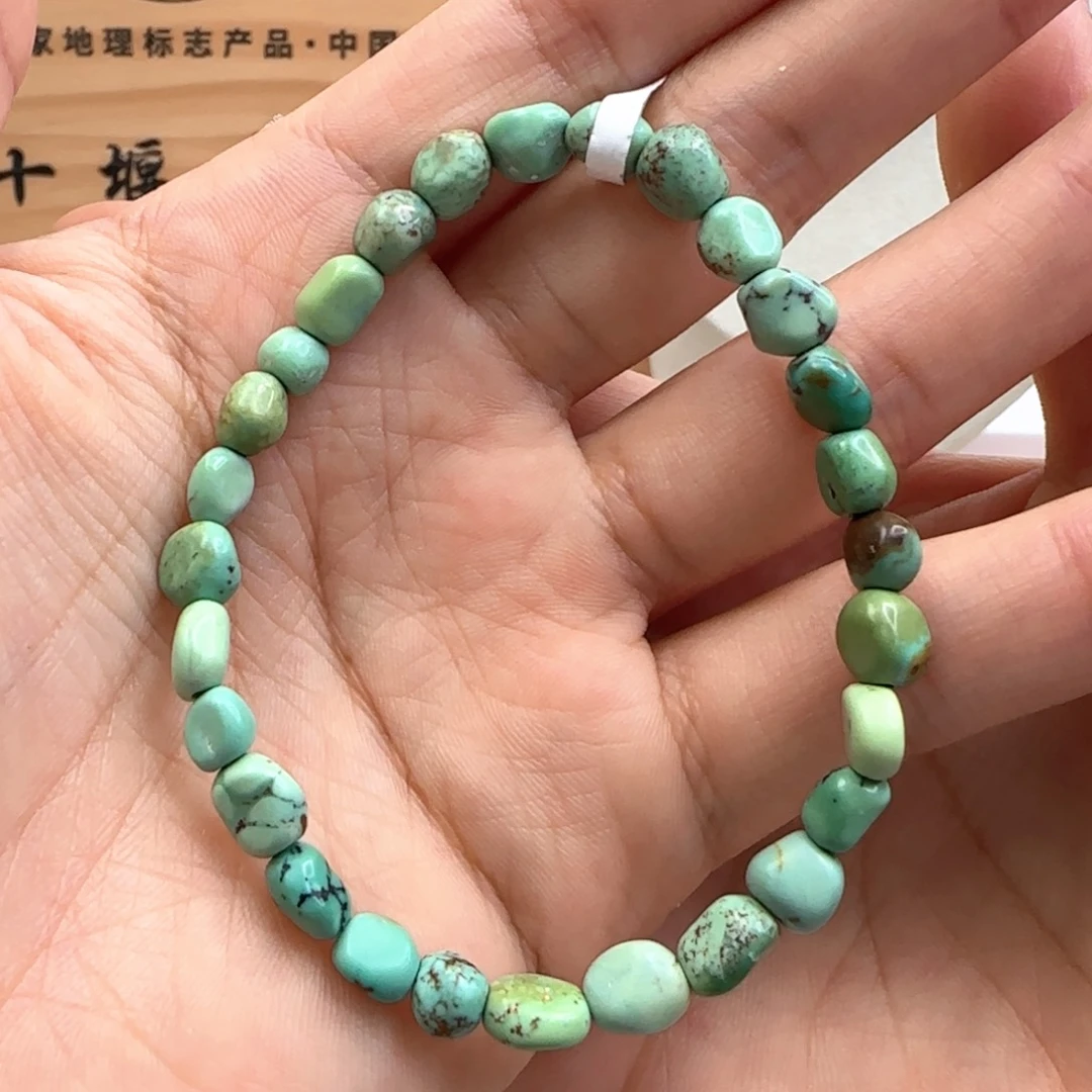 绿松石未镶嵌35菜籽随型单圈