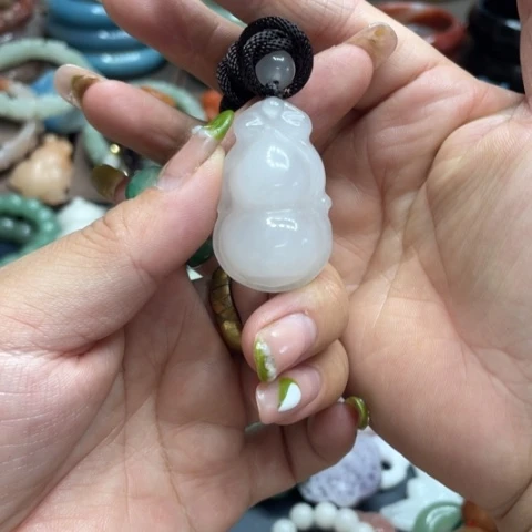 合金石英质玉（黄龙玉）手链