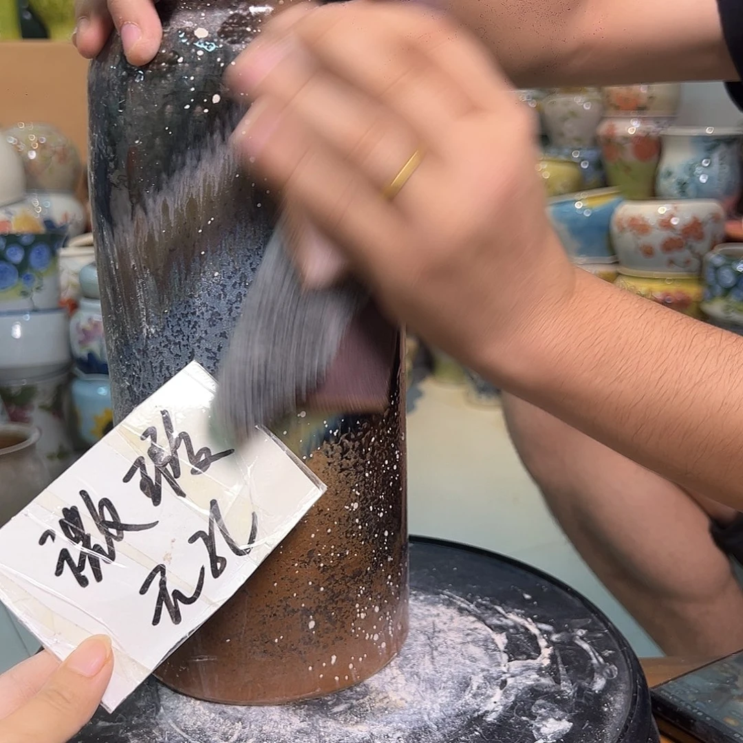 景德镇陶瓷花盆微品987