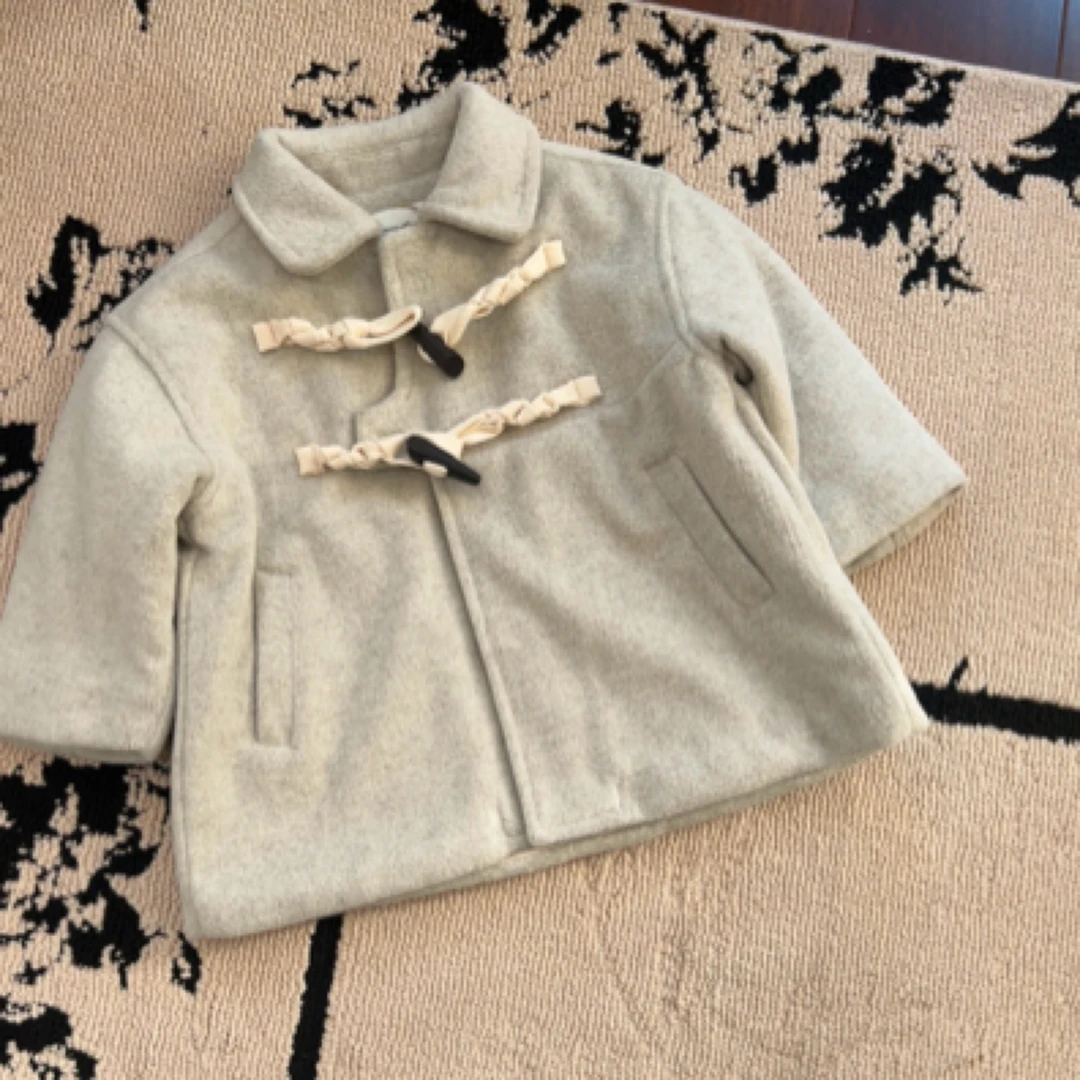 【编号Q144】Y244261297-34-儿童韩系休闲毛呢外套米杏色-yew