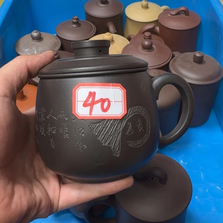 紫砂茶壶宜兴紫砂微瑕40