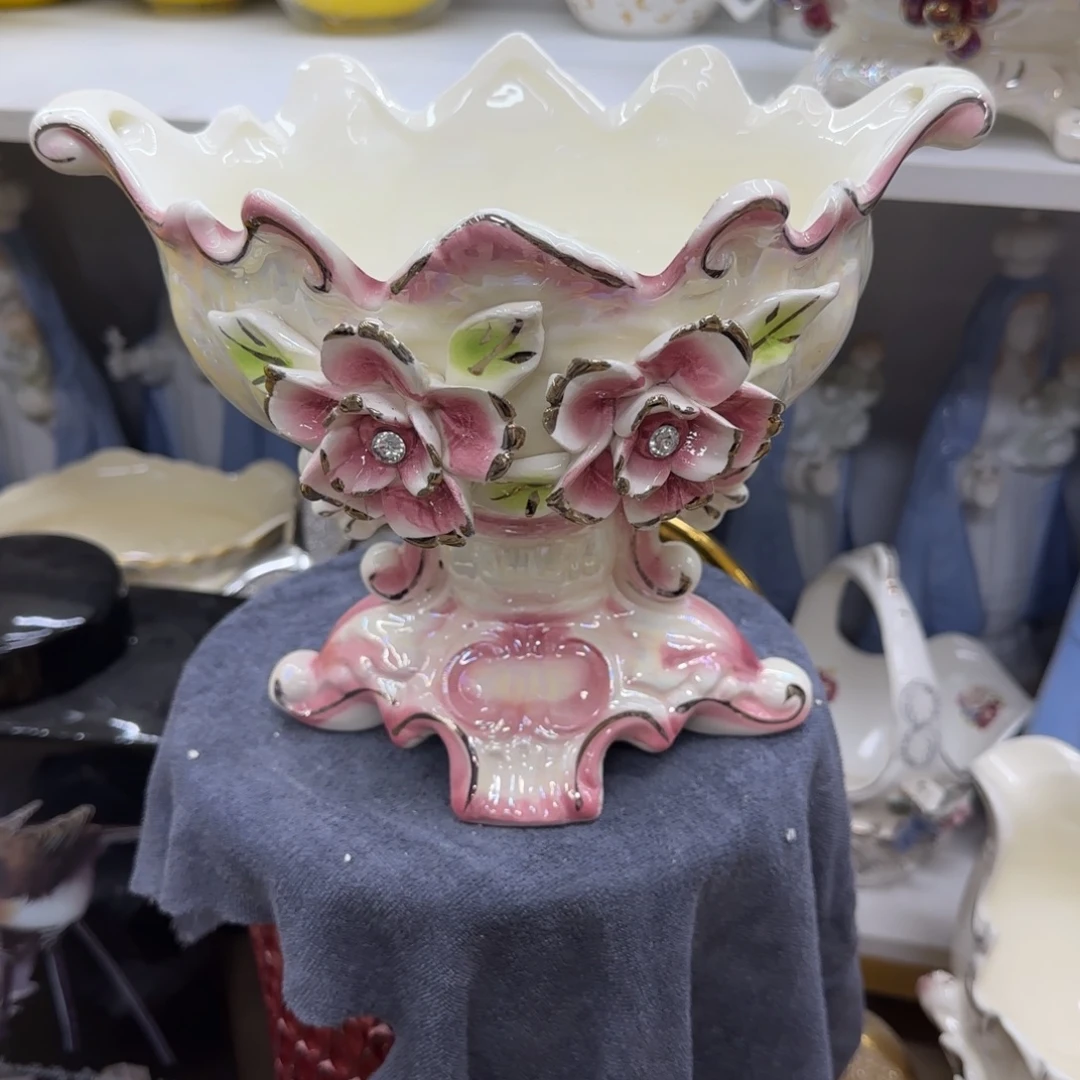 瓷片陶瓷工艺花瓶摆件